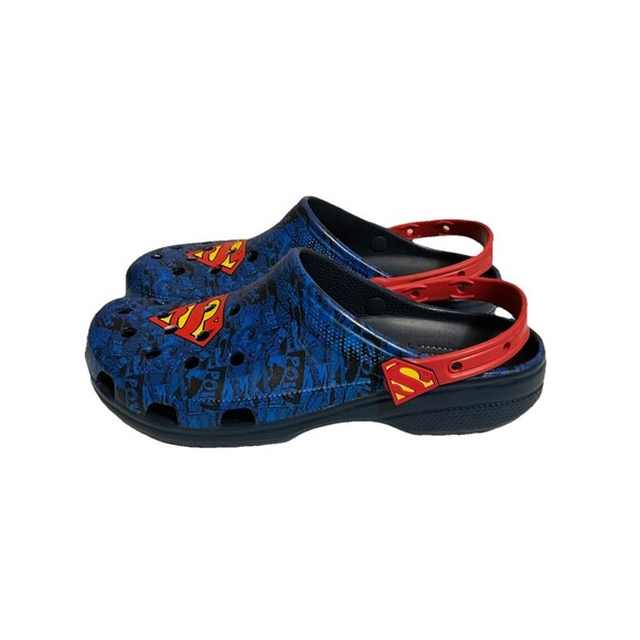 Crocs Superman Classic Clogs Mens Size 13 Blue Red DC Comics main image 5